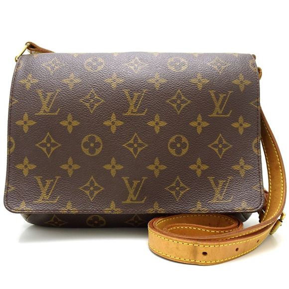 Louis Vuitton Monogram Crossbody Shoulder Bag Brown - Picture 1 of 8